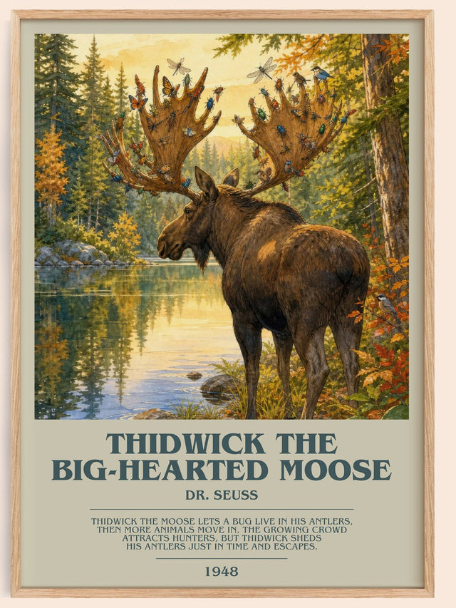 Thidwick The Big-Hearted Moose Bookish Wall Art by Dr. Seuss