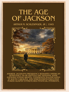 The Age of Jackson Minimalist Book Poster by Arthur M. Schlesinger, Jr – book poster