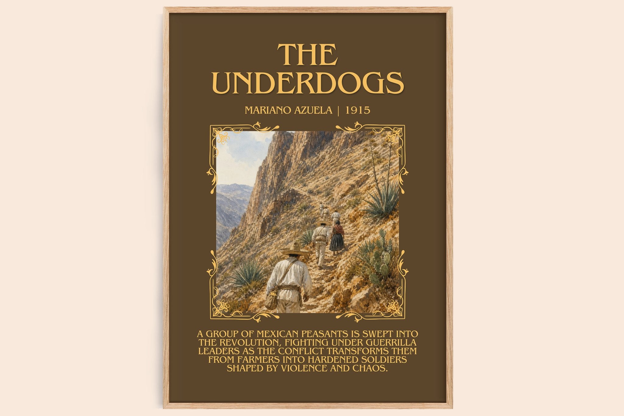 The Underdogs Minimalist Book Poster by Mariano Azuela