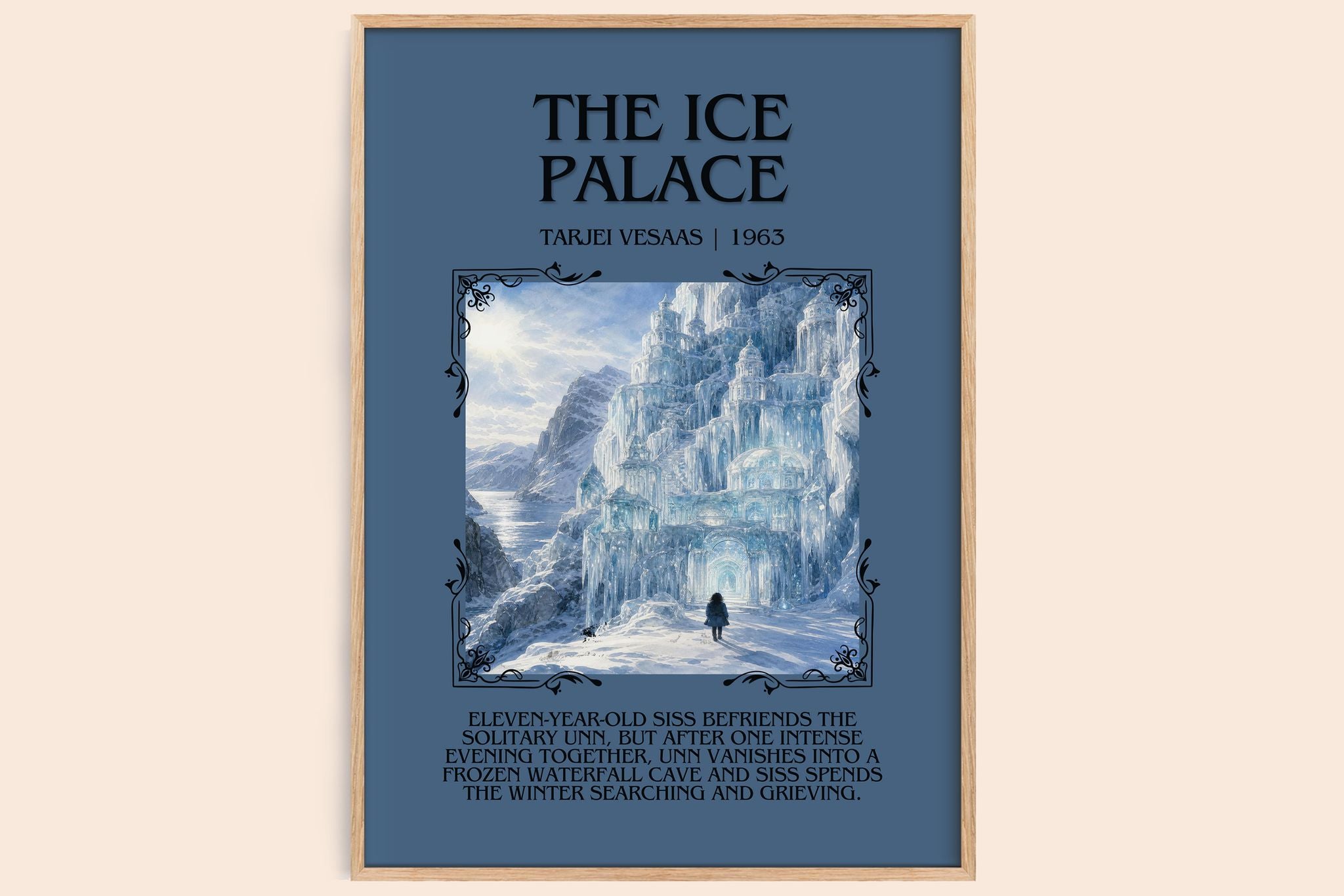 The Ice Palace Minimalist Book Poster by Tarjei Vesaas