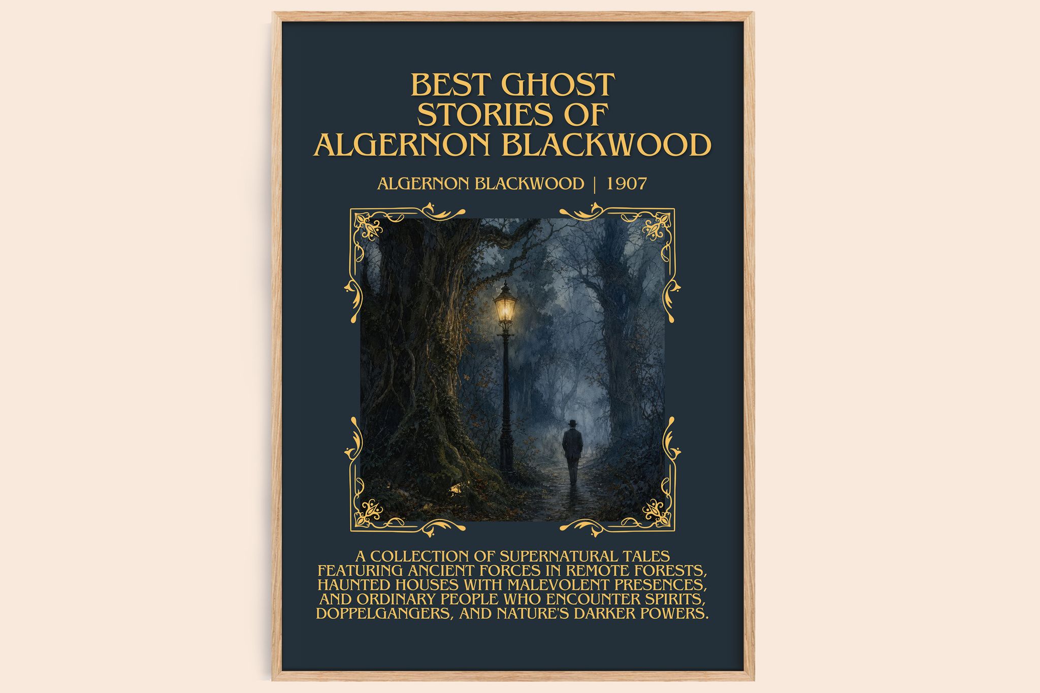 Best Ghost Stories Of Algernon Blackwood Minimalist Book Poster by Algernon Blackwood