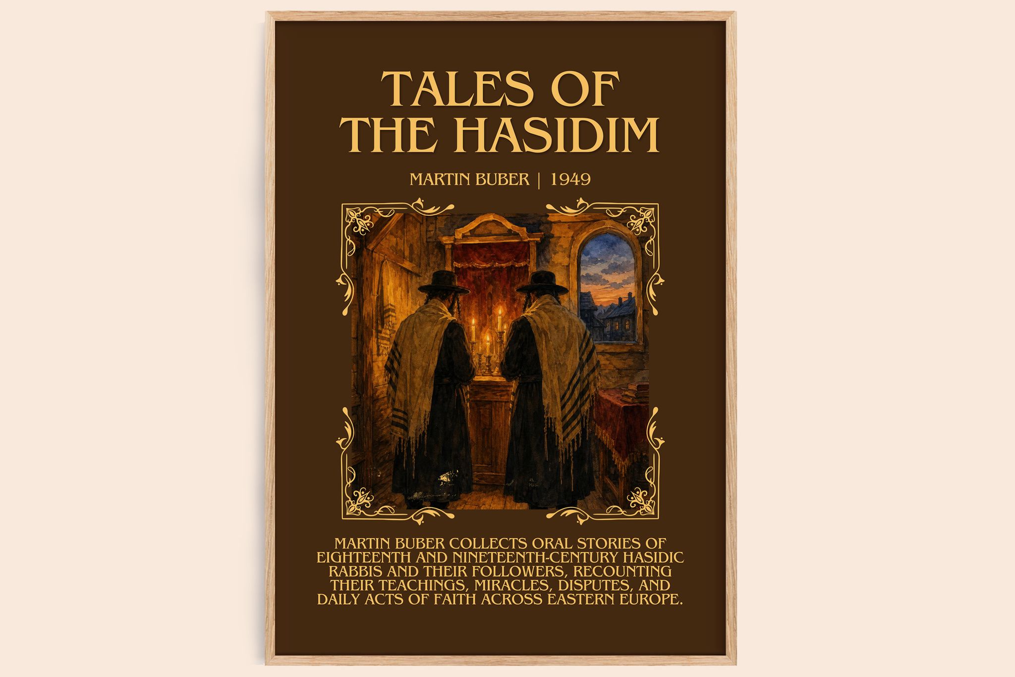 Tales Of The Hasidim Minimalist Book Poster by Martin Buber