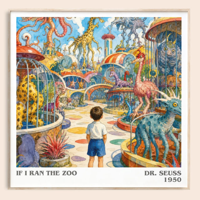 If I Ran The Zoo Literary Art Print by Dr. Seuss