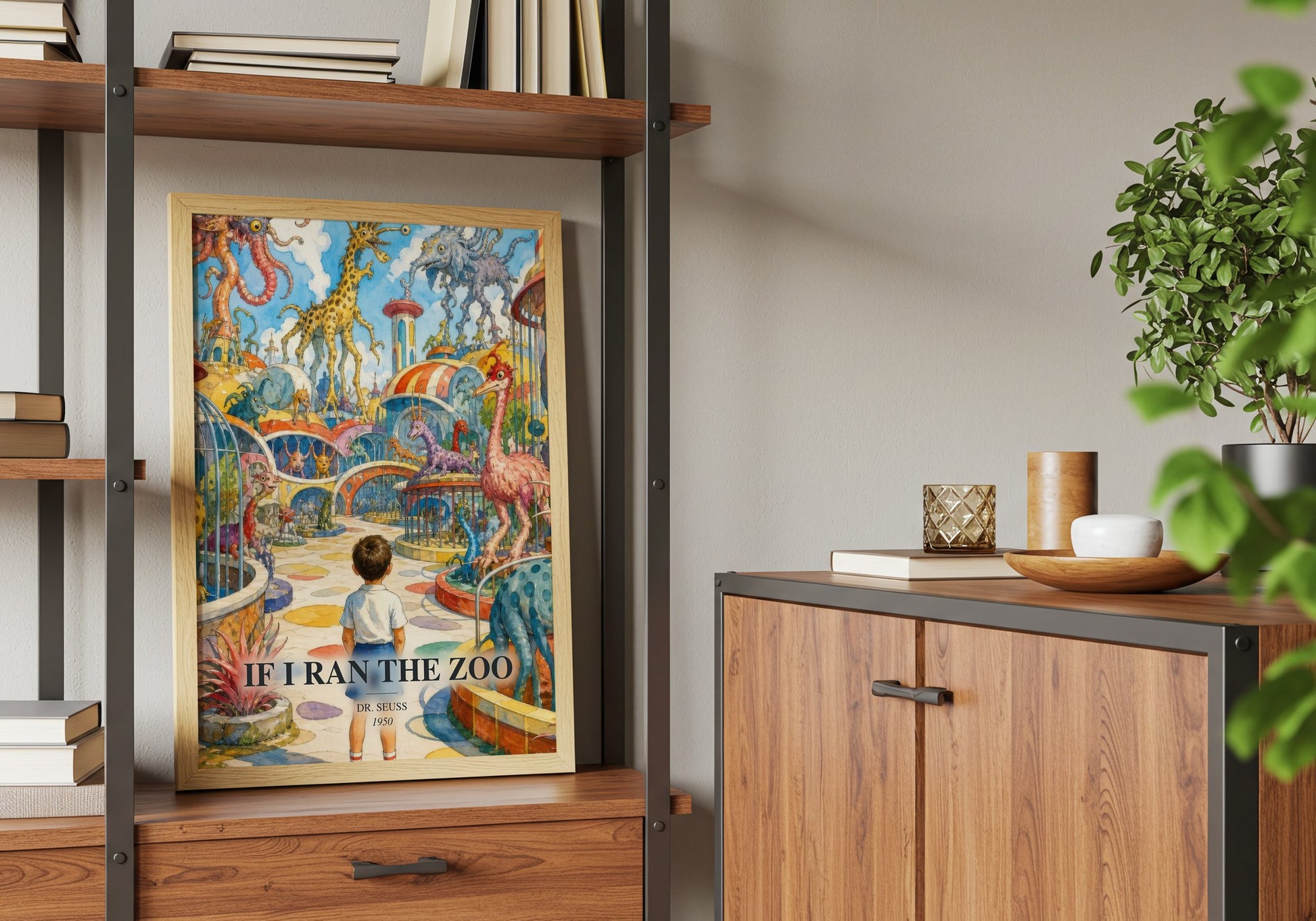 If I Ran The Zoo book watercolour illustration paper finish options – matte satin gloss