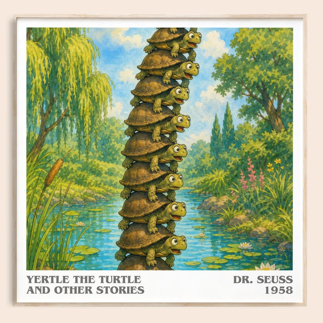 Yertle The Turtle And Other Stories Literary Art Print by Dr. Seuss