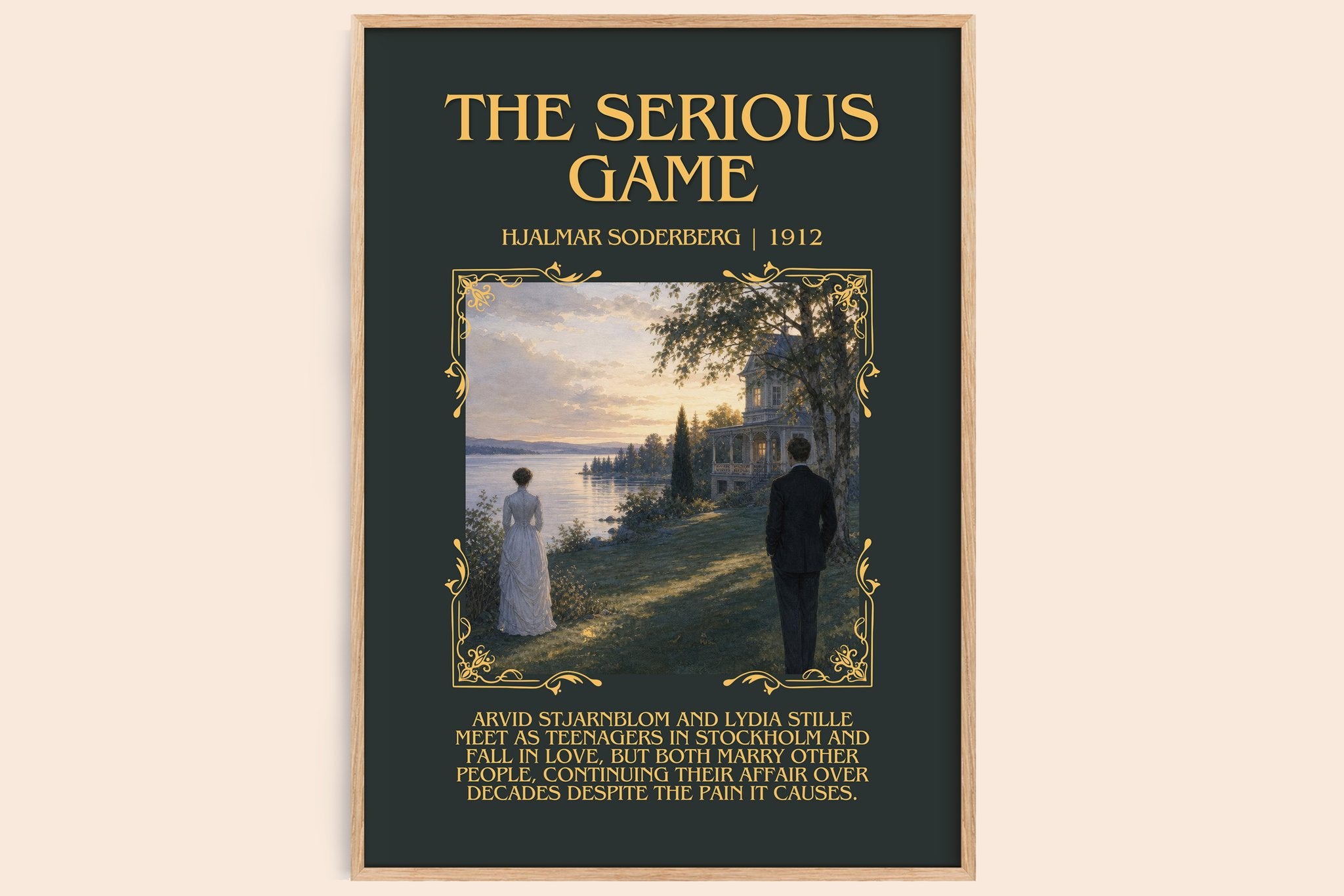 The Serious Game Minimalist Book Poster by Hjalmar Soderberg