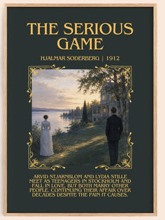 The Serious Game Minimalist Book Poster by Hjalmar Soderberg – book poster