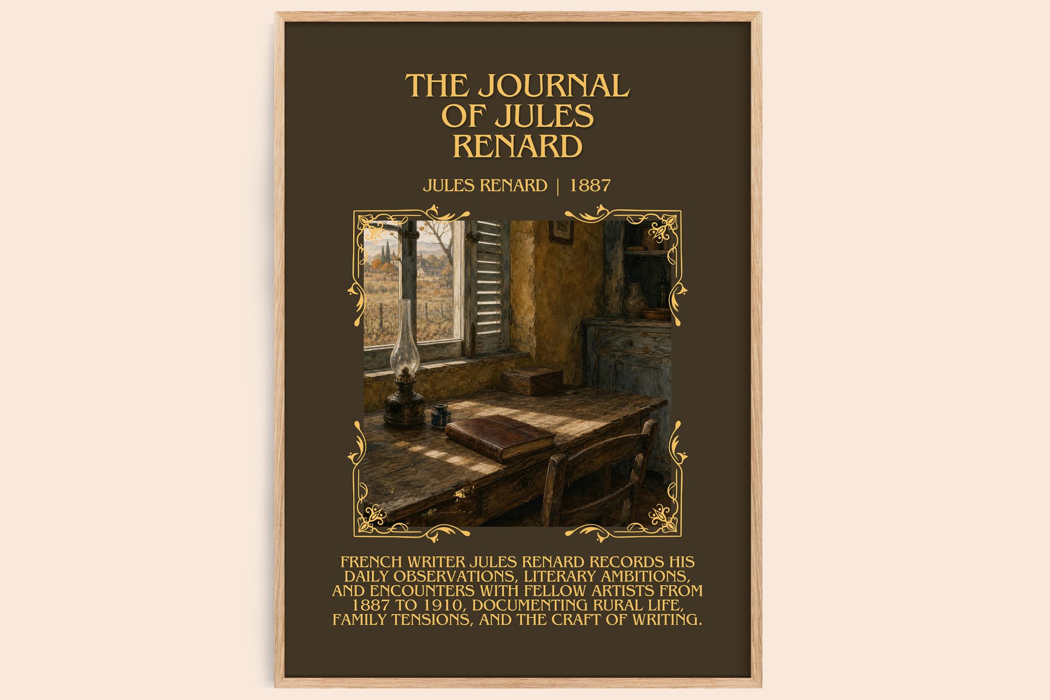 The Journal of Jules Renard Minimalist Book Poster by Jules Renard