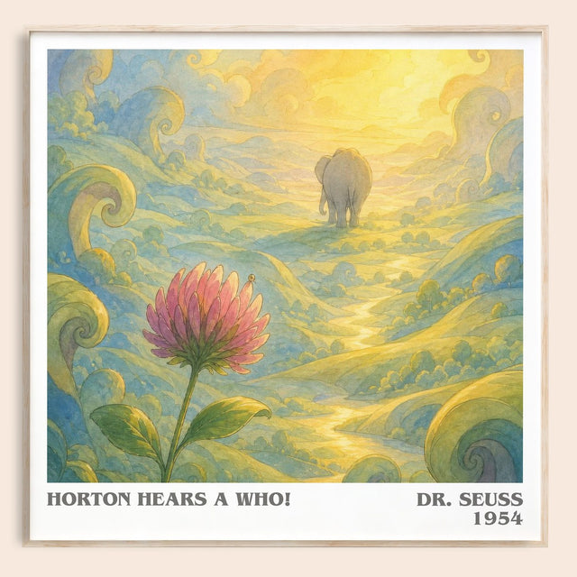 Horton Hears A Who! Literary Art Print by Dr. Seuss