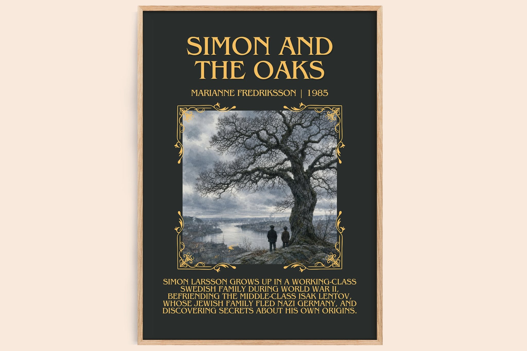 Simon and the Oaks Minimalist Book Poster by Marianne Fredriksson