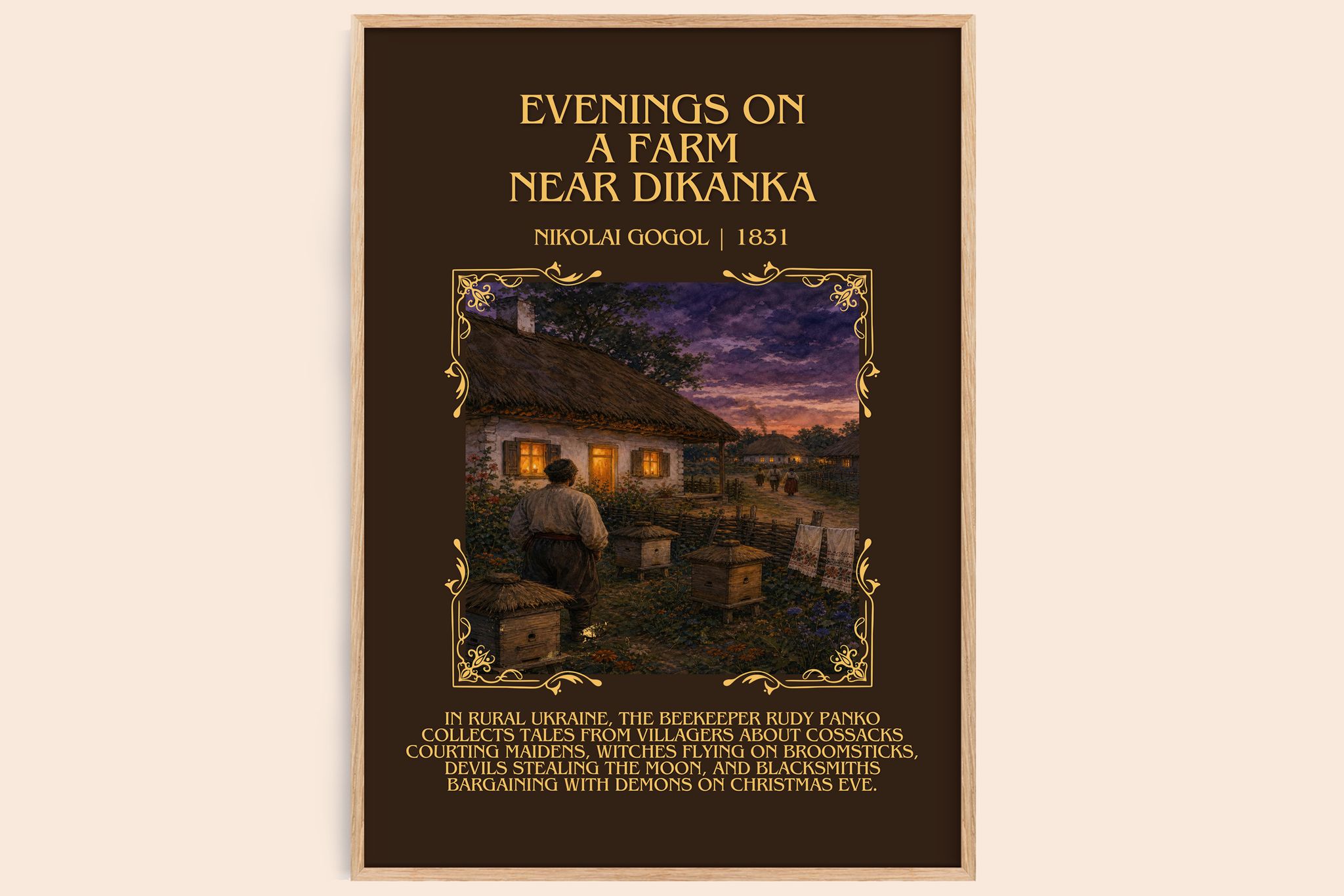Evenings On A Farm Near Dikanka Minimalist Book Poster by N. Gogol