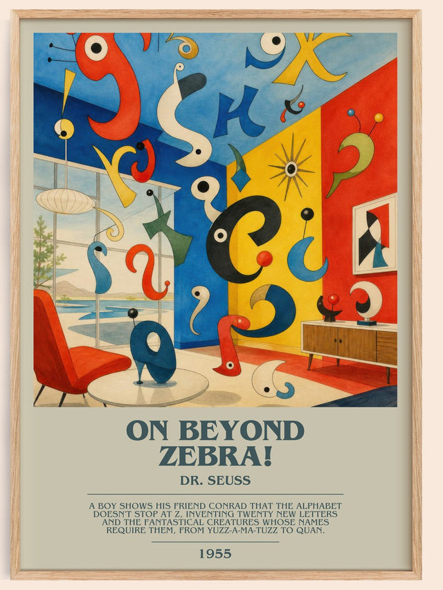 On Beyond Zebra! Bookish Wall Art by Dr. Seuss