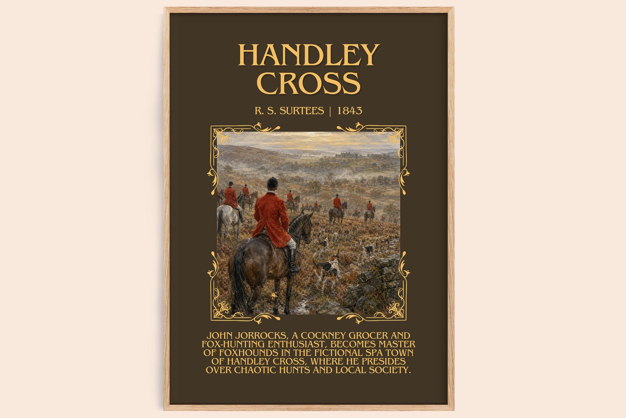 Handley Cross Minimalist Book Poster by R. S. Surtees