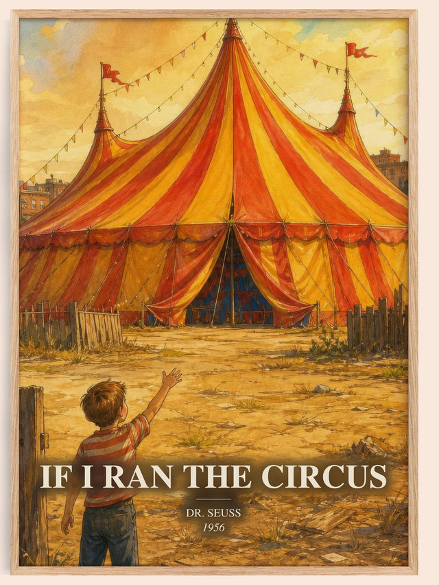If I Ran The Circus Book Watercolour Illustration by Dr. Seuss