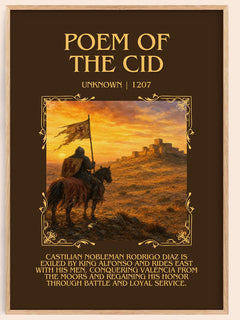 Poem of the Cid Minimalist Book Poster by Unknown – book poster