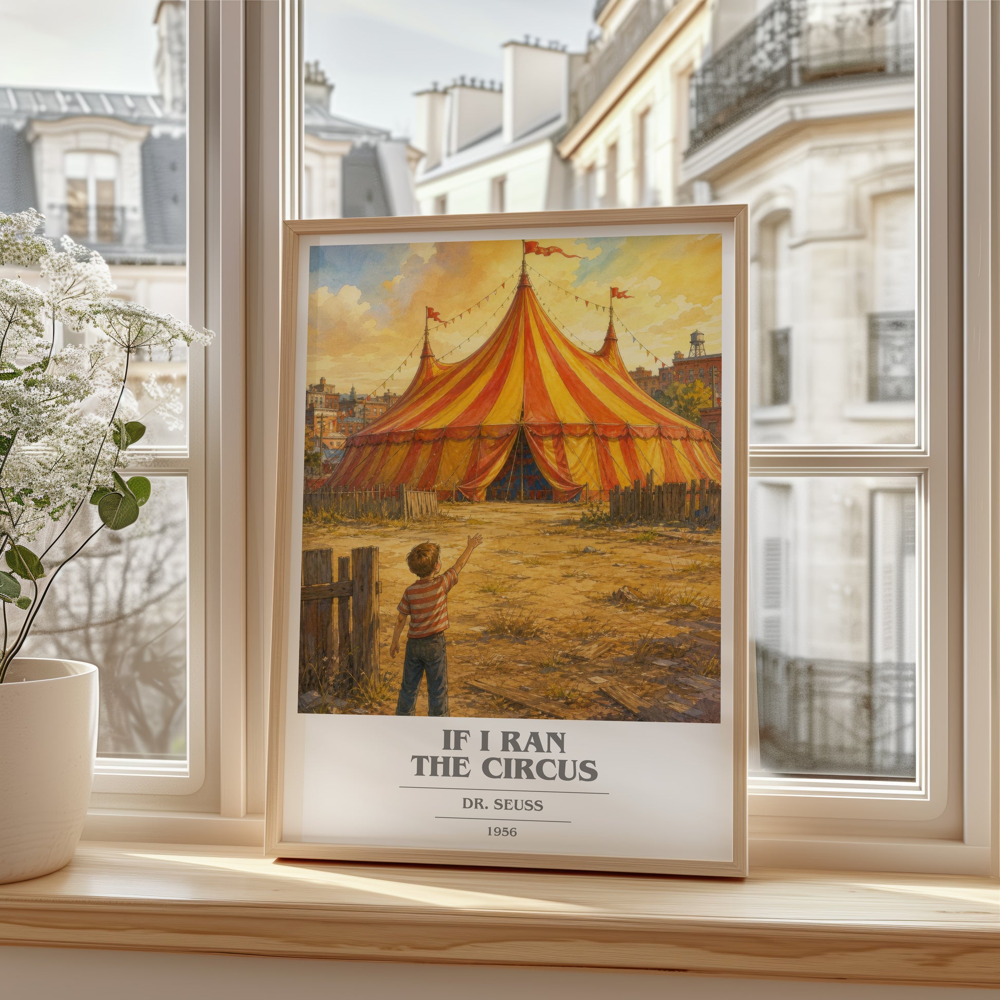 If I Ran The Circus book cover poster colour and style options – Dr. Seuss book art