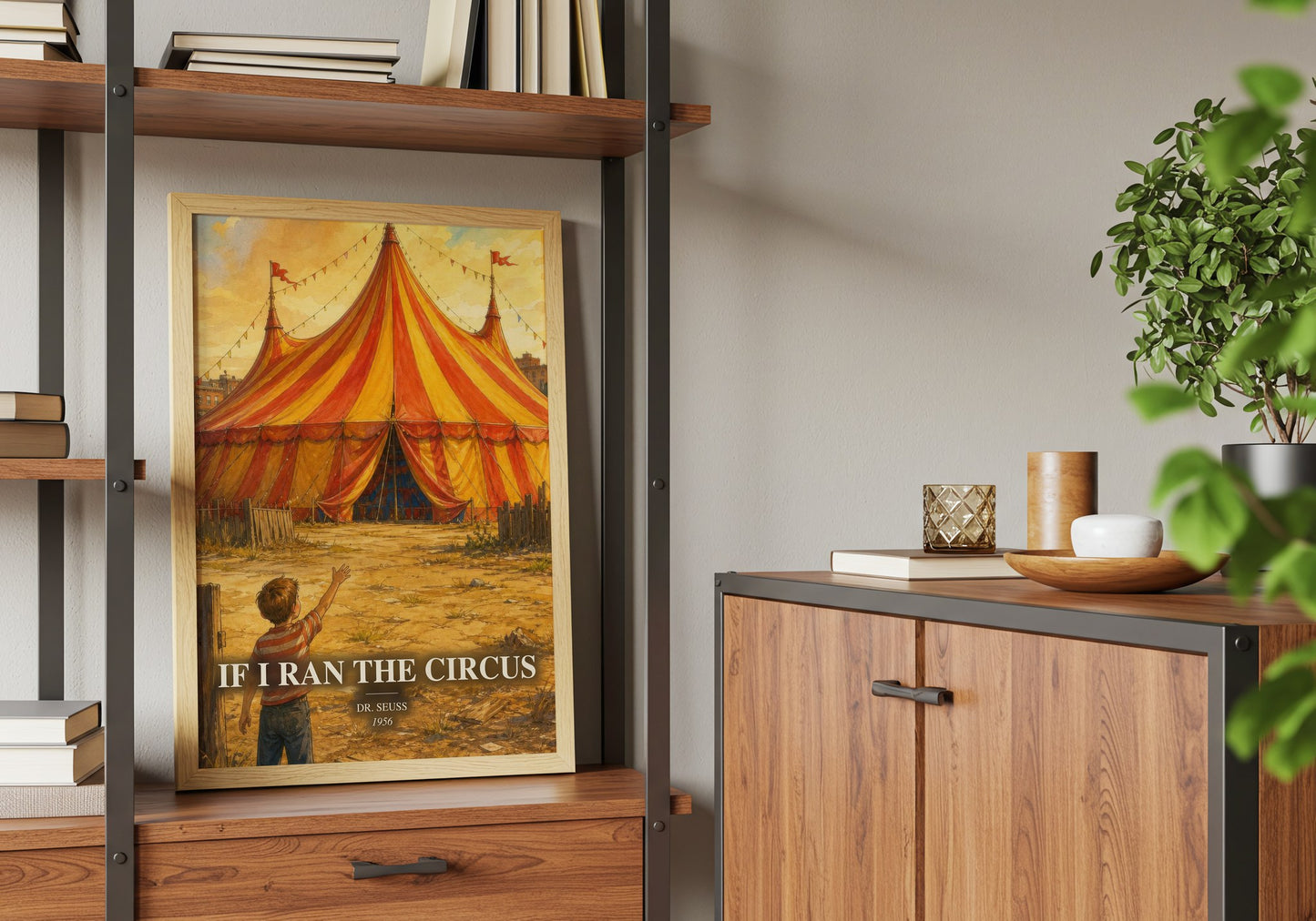 If I Ran The Circus book watercolour illustration paper finish options – matte satin gloss