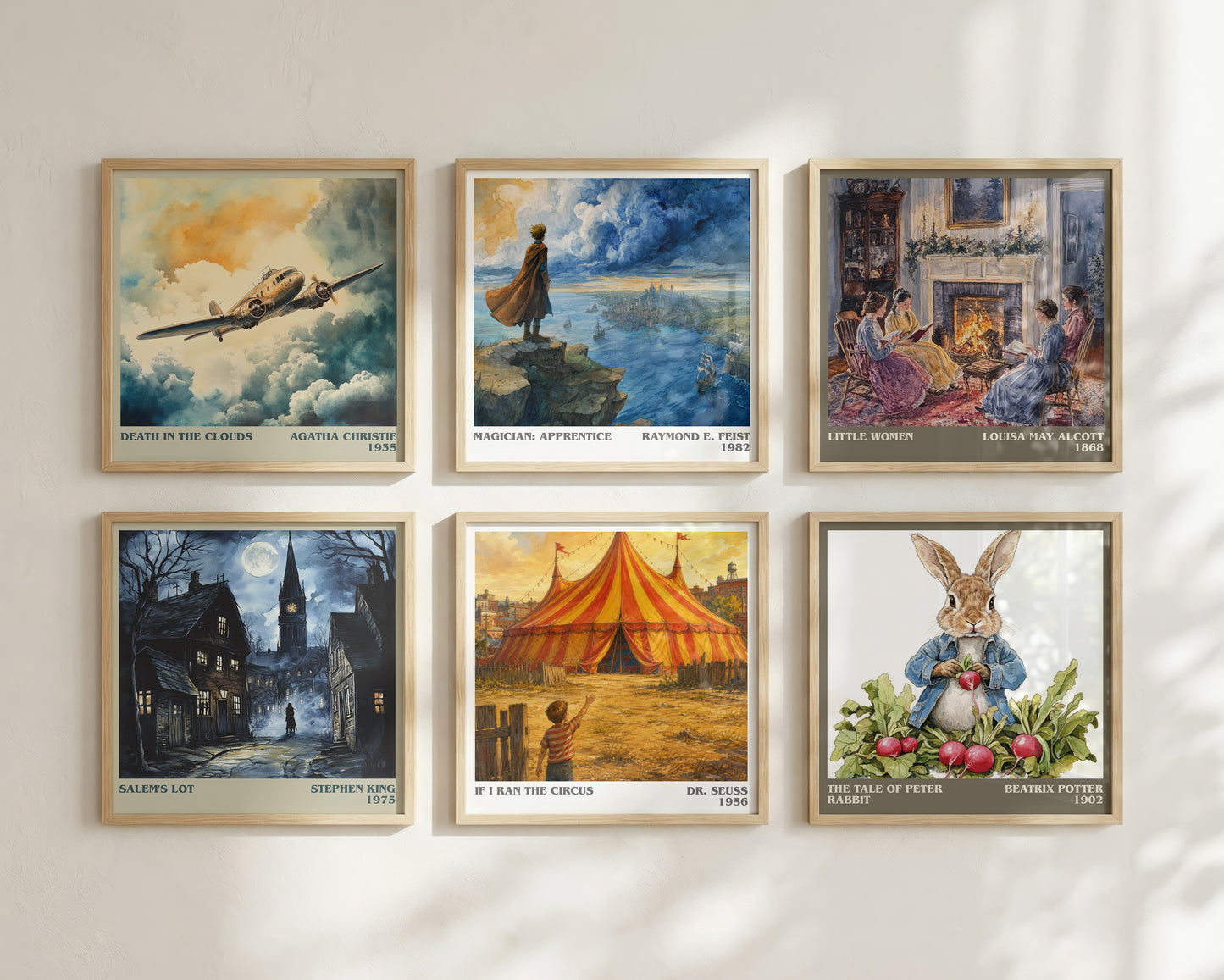 If I Ran The Circus literary print framed by window – literary home decor