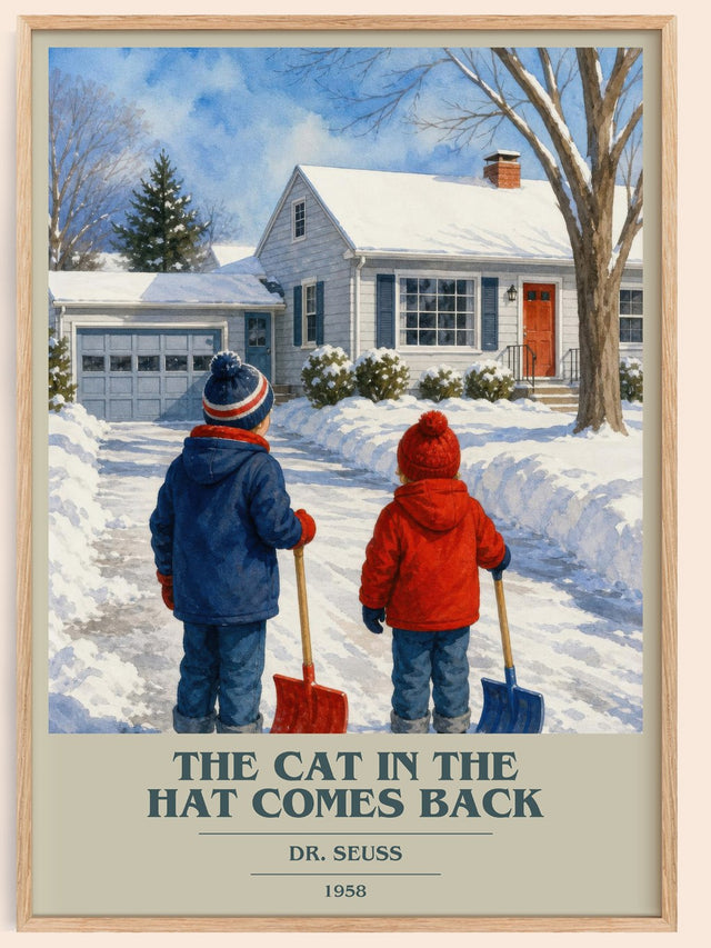 The Cat In The Hat Comes Back Book Cover Poster by Dr. Seuss