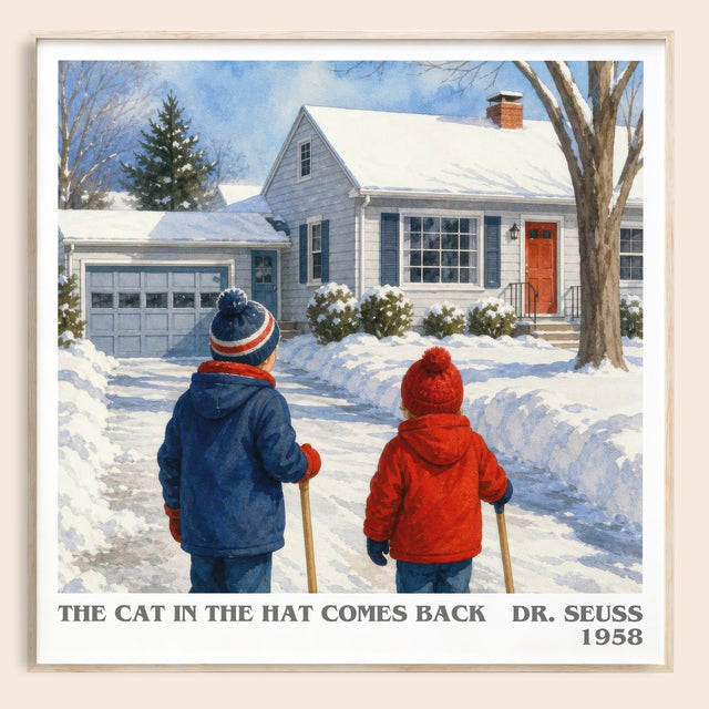 The Cat In The Hat Comes Back Literary Art Print by Dr. Seuss