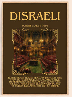 Disraeli Minimalist Book Poster by Robert Blake – book poster