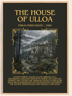 The House of Ulloa Minimalist Book Poster by Emilia Pardo Bazán – book poster