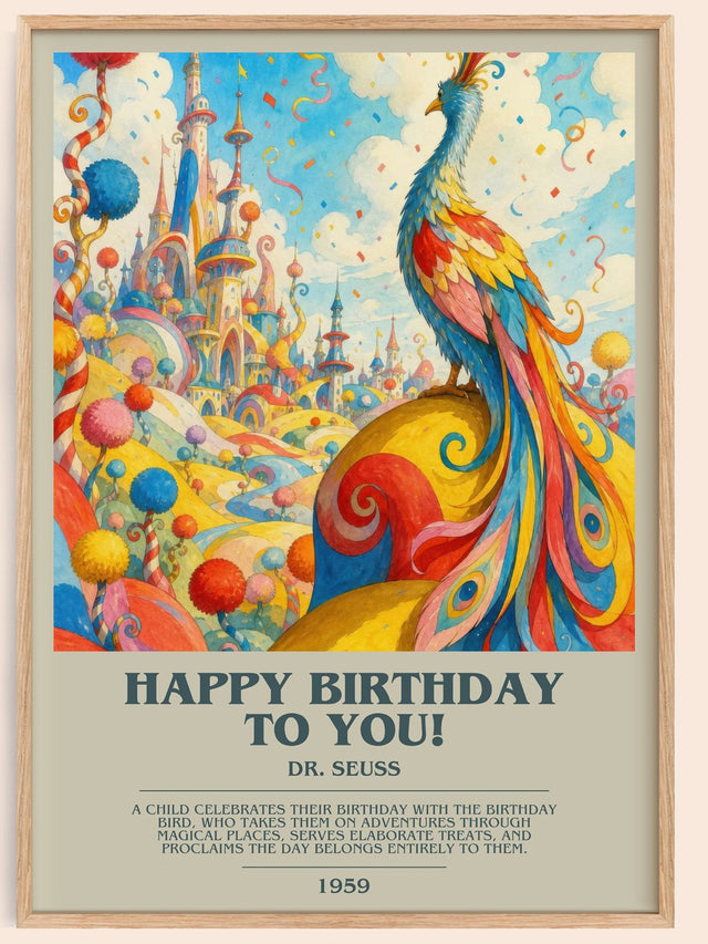 Happy Birthday To You! Bookish Wall Art by Dr. Seuss