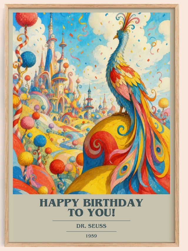 Happy Birthday To You! Book Cover Poster by Dr. Seuss