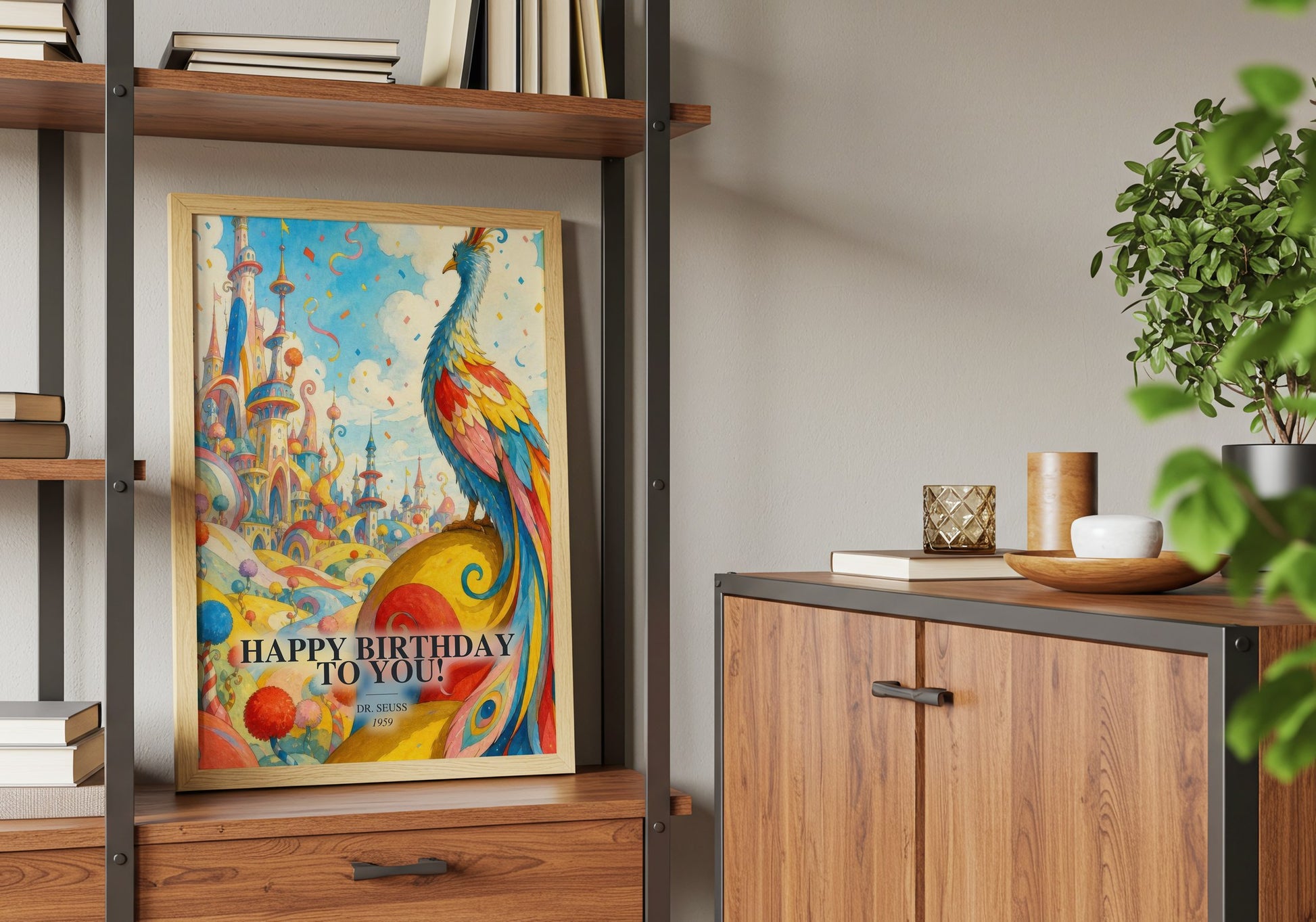 Happy Birthday To You! book watercolour illustration paper finish options – matte satin gloss