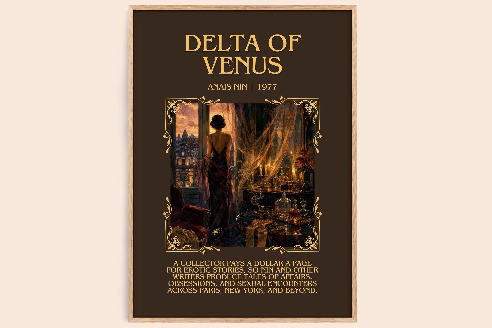 Delta of Venus Minimalist Book Poster by Anaïs Nin
