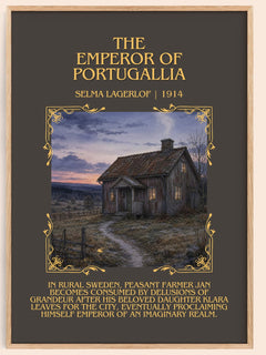 The Emperor of Portugallia Minimalist Book Poster by Selma Lagerlöf – book poster