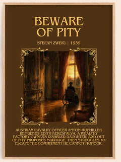 Beware Of Pity Minimalist Book Poster by Stefan Zweig – book poster