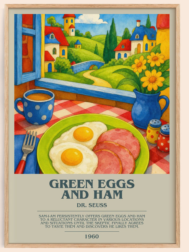Green Eggs And Ham Bookish Wall Art by Dr. Seuss