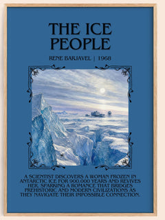 The Ice People Minimalist Book Poster by René Barjavel – book poster