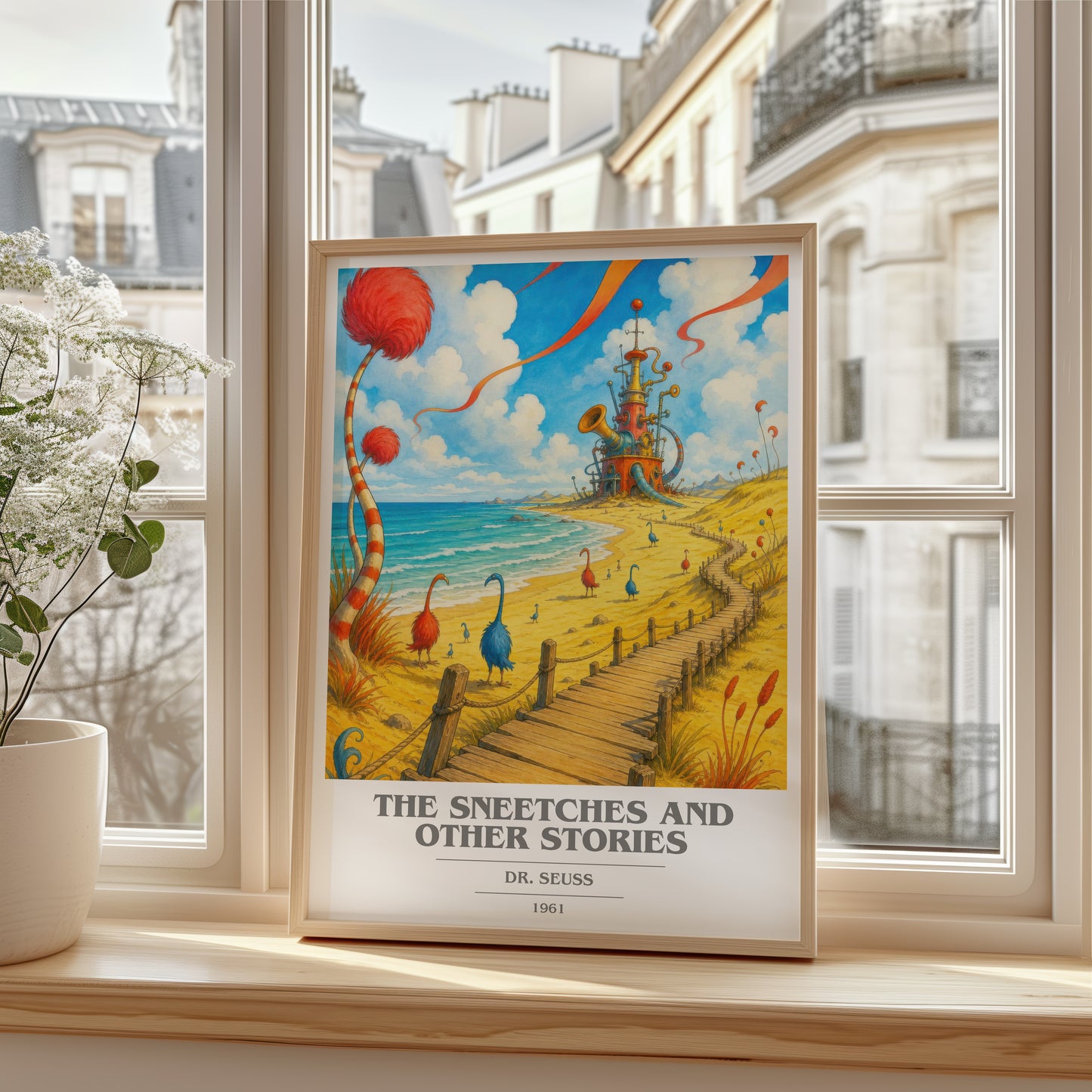 The Sneetches And Other Stories book cover poster colour and style options – Dr. Seuss book art