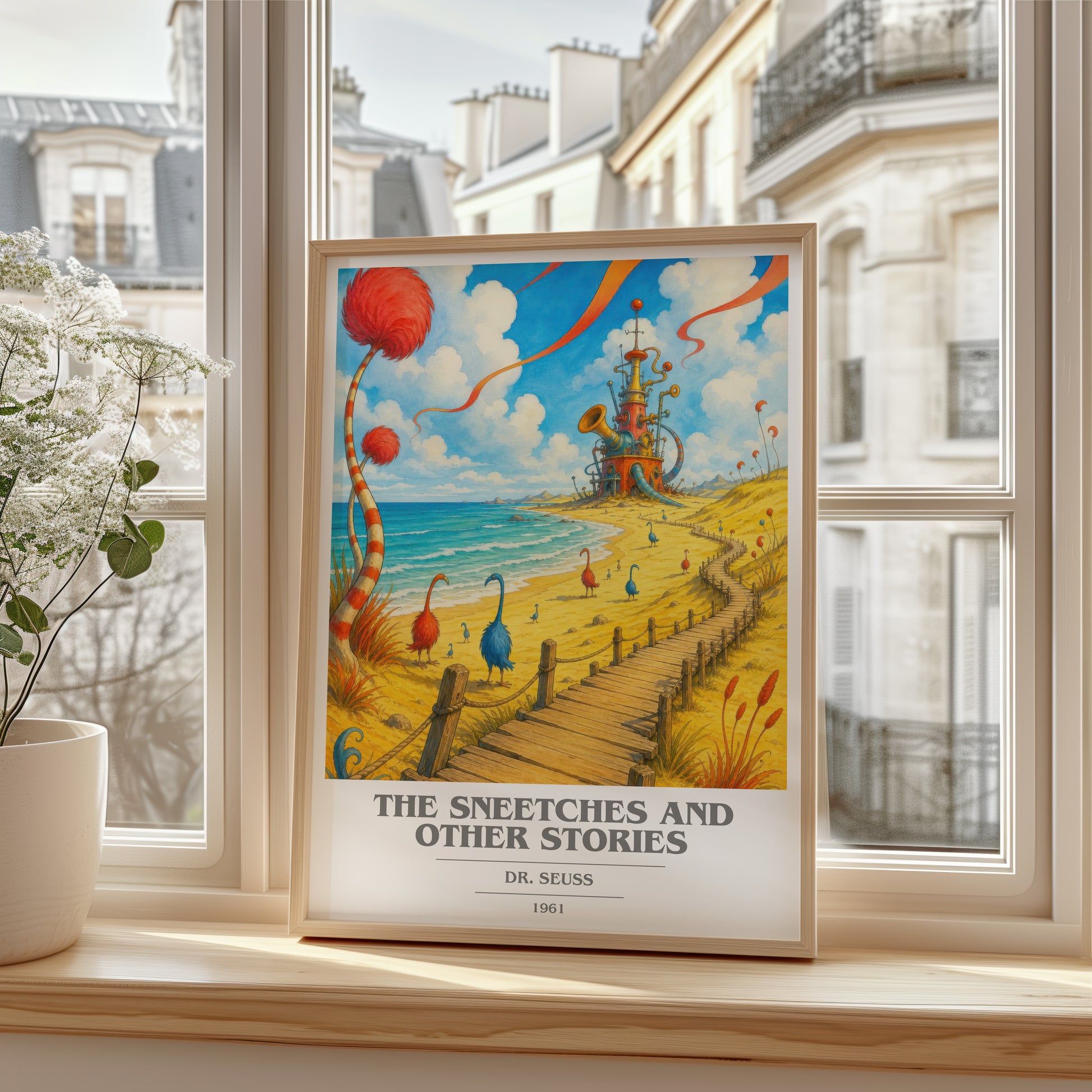 The Sneetches And Other Stories book cover poster colour and style options – Dr. Seuss book art