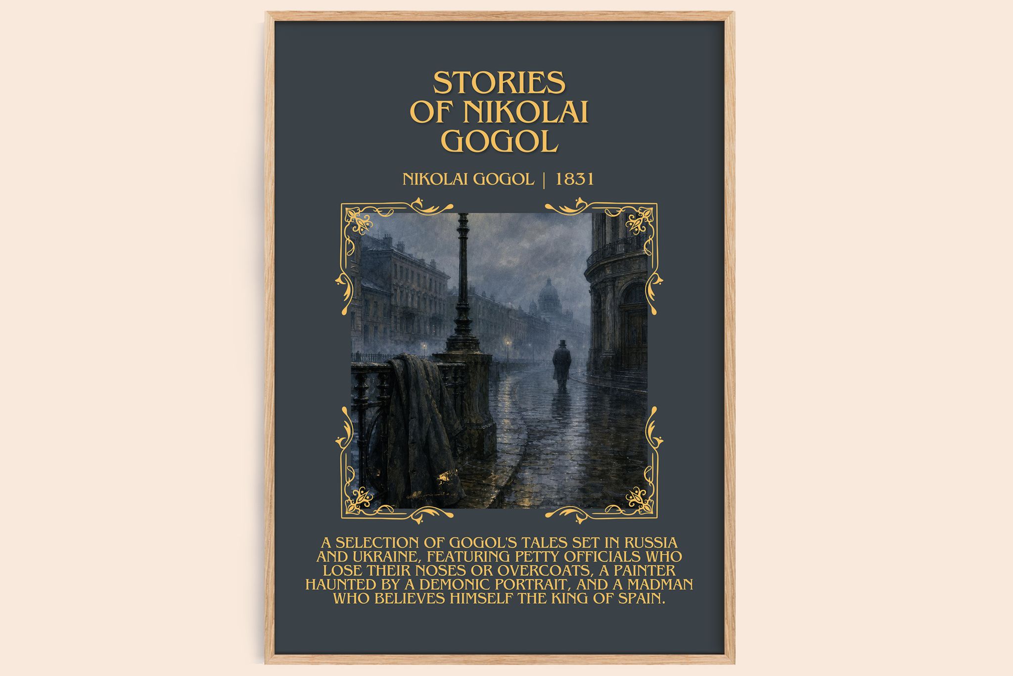 Stories of Nikolai Gogol Minimalist Book Poster by Nikolai Gogol