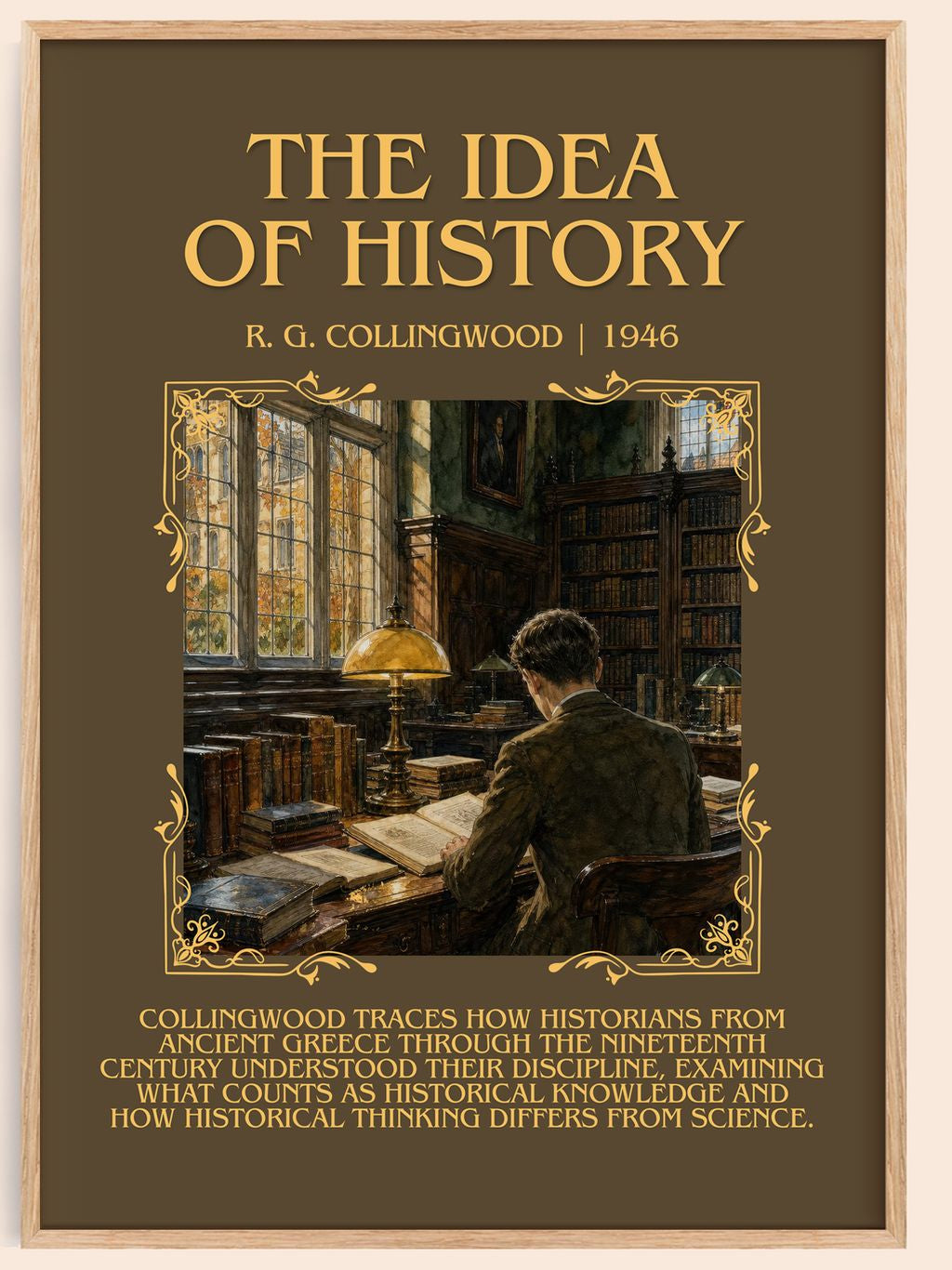 The Idea of History Minimalist Book Poster by R. G. Collingwood – book poster