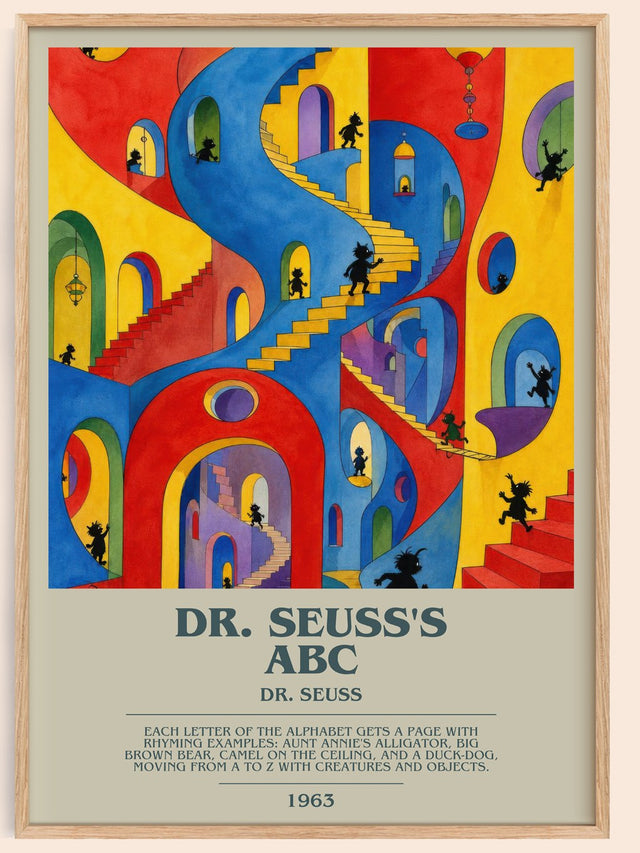 Dr. Seuss'S Abc Bookish Wall Art by Dr. Seuss