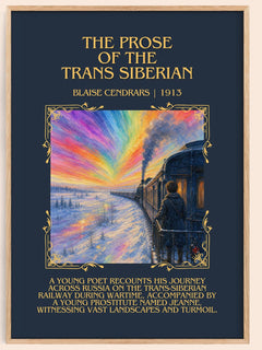 Prose Of The Trans Siberian Minimalist Book Poster by Blaise Cendrars – book poster