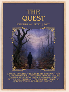 The Quest Minimalist Book Poster by Frederik van Eeden – book poster