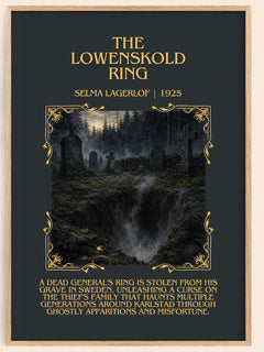 The Löwensköld Ring Minimalist Book Poster by Selma Lagerlöf – book poster
