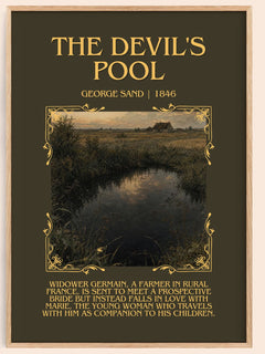 The Devil's Pool Minimalist Book Poster by George Sand – book poster