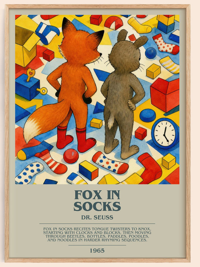 Fox In Socks Bookish Wall Art by Dr. Seuss