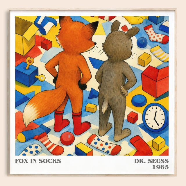 Fox In Socks Literary Art Print by Dr. Seuss