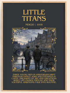 Little Titans Minimalist Book Poster by Nescio – book poster