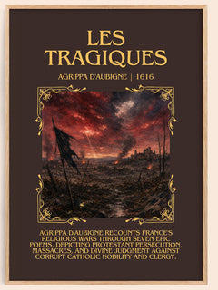 Les Tragiques Minimalist Book Poster by Agrippa d'Aubigné – book poster
