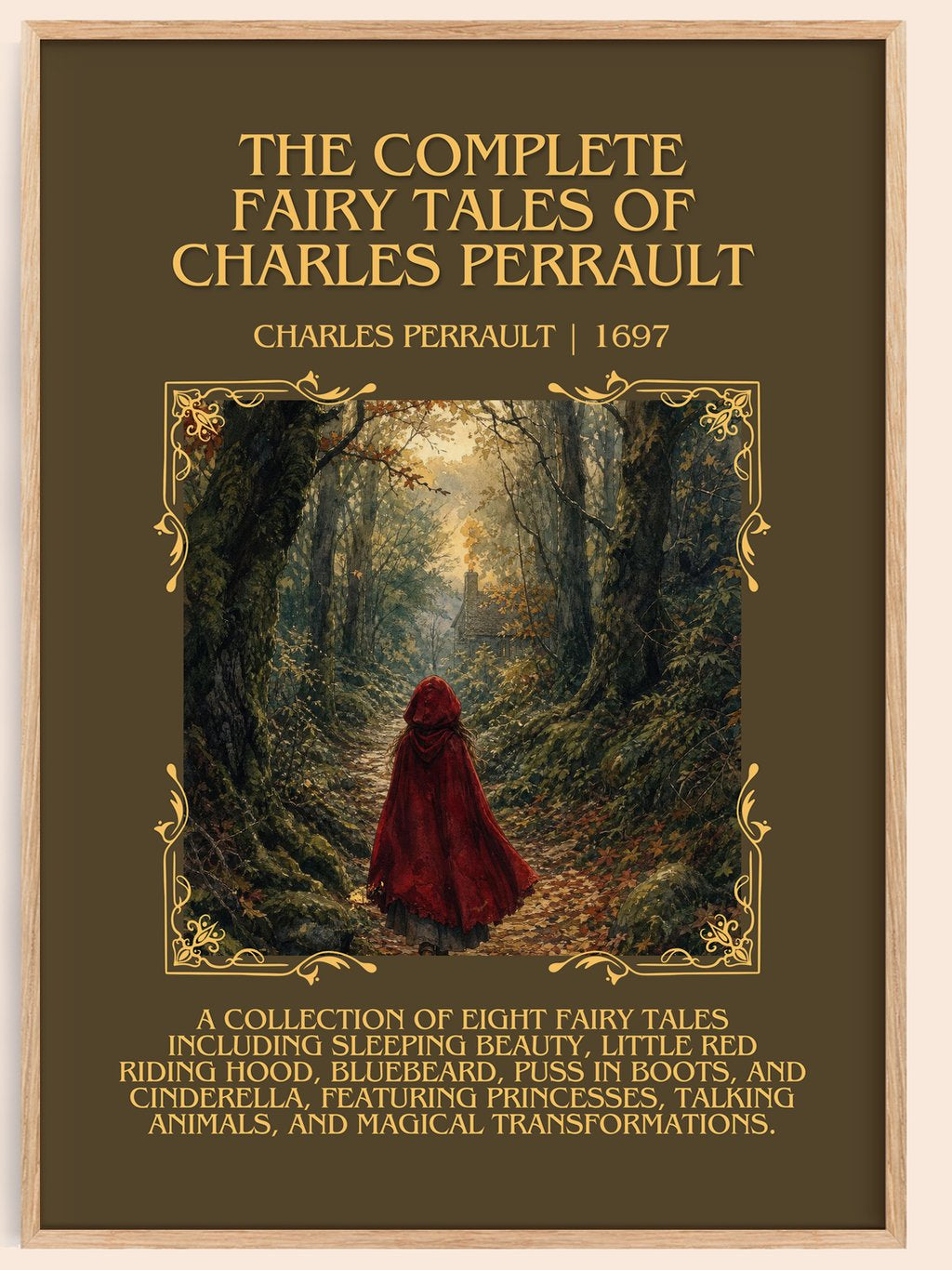 The Complete Fairy Tales of Charles Perrault Minimalist Book Poster by Charles Perrault – book poster