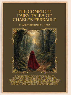 The Complete Fairy Tales of Charles Perrault Minimalist Book Poster by Charles Perrault – book poster