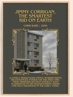 Jimmy Corrigan, the Smartest Kid on Earth Minimalist Book Poster by Chris Ware – book poster
